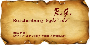 Reichenberg Győző névjegykártya