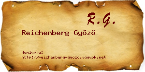 Reichenberg Győző névjegykártya